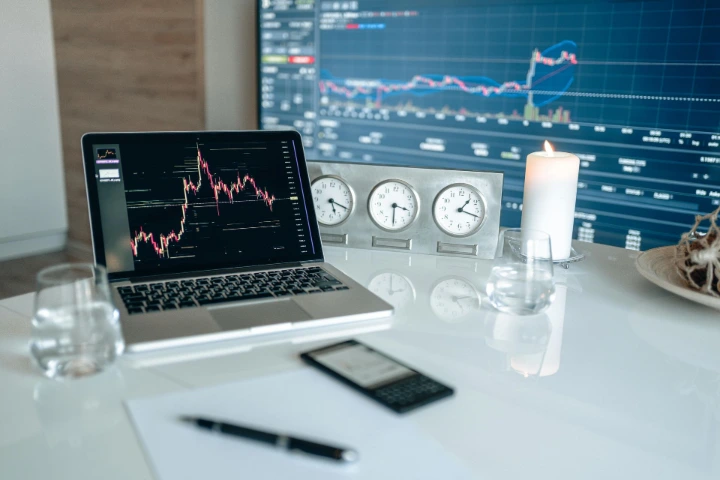 Stock market charts showing how markets price expectations ahead of the Union Budget