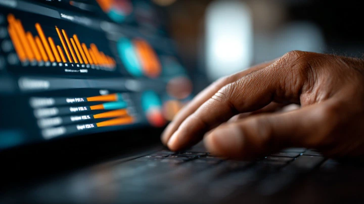 trader analysing stock market data during a range-bound market phase in india
